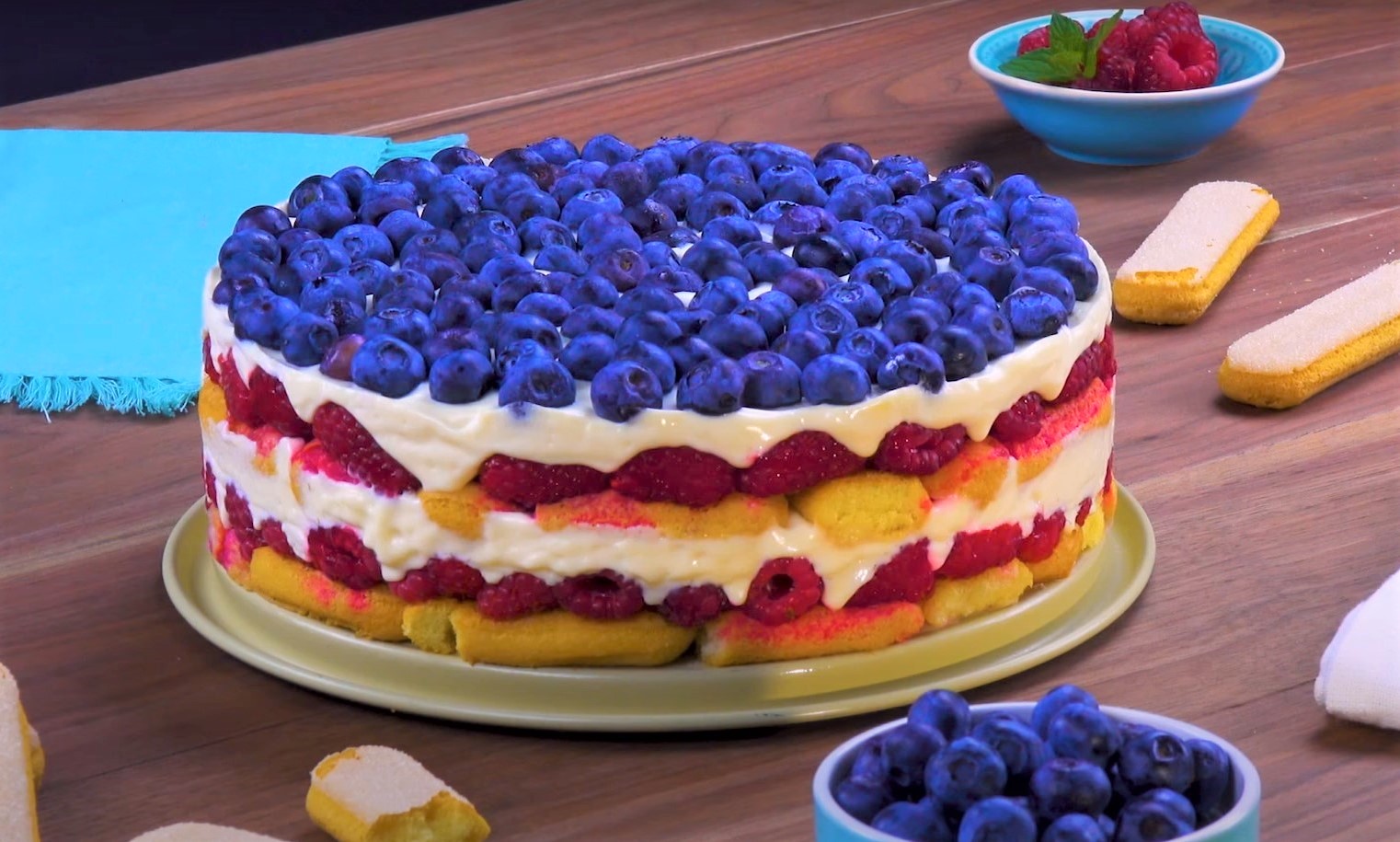 Торт с ягодами без выпечки (2872) | Povkusu.com