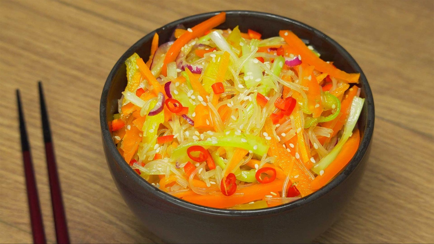 Фунчоза с овощами по-корейски (4035) | Povkusu.com