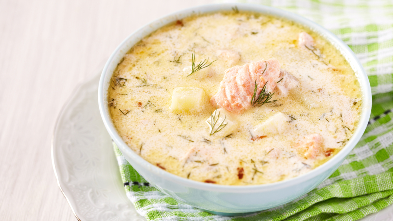 Финский сливочный суп с лососем (4692) | Povkusu.com