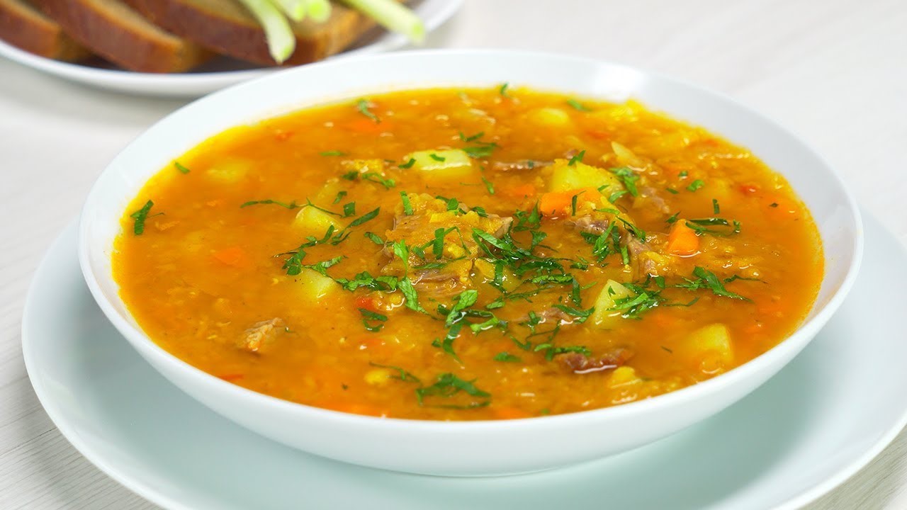Чечевичный суп с мясом (5679) | Povkusu.com