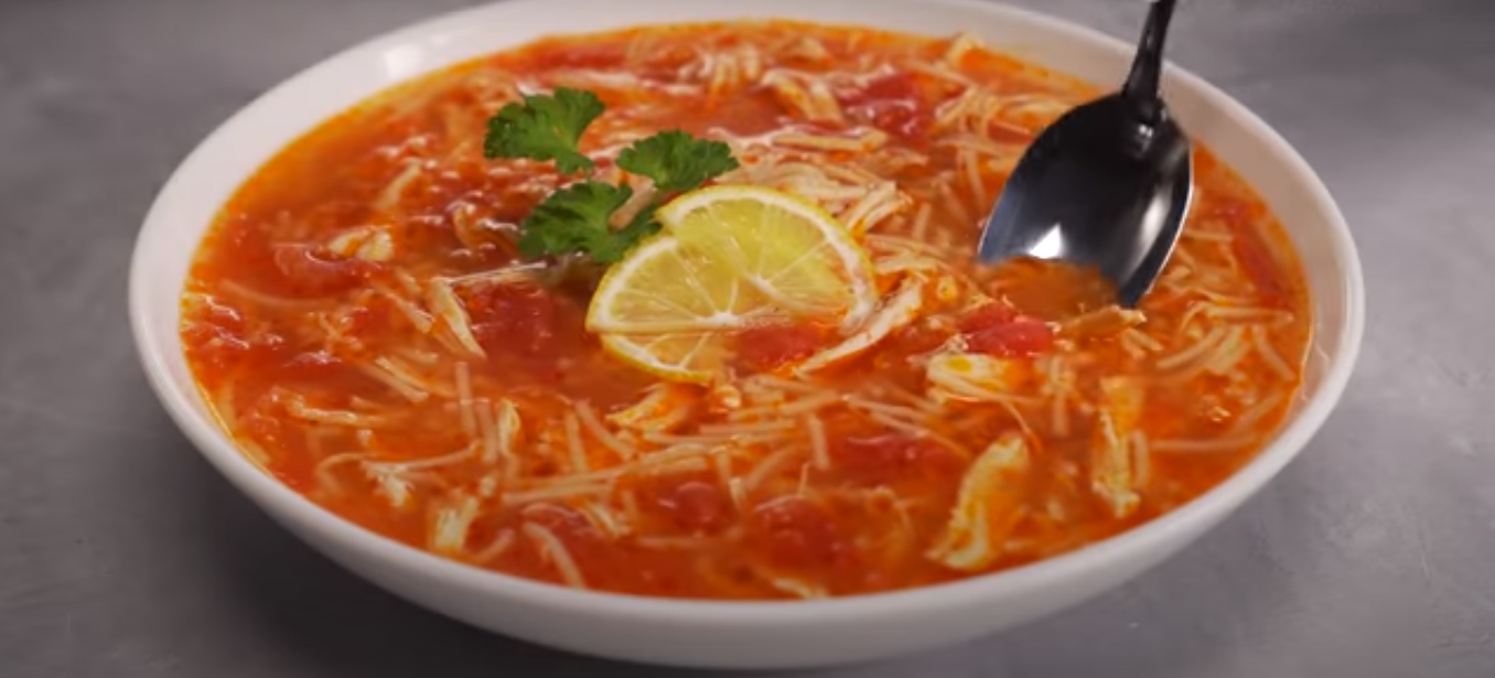 Куриный суп по турецкому рецепту с помидорами и чесноком (8221) | Povkusu.com
