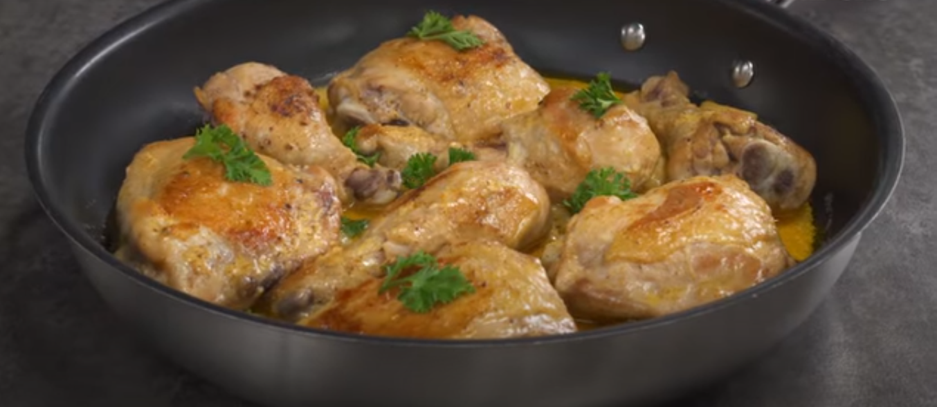 Сочная курица со сливочно-чесночным соусом (8673) | Povkusu.com