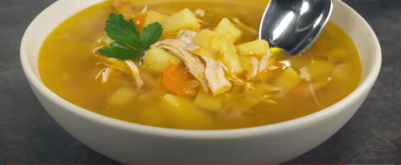 Простой ароматный картофельный суп с курицей на скорую руку (8695) | Povkusu.com
