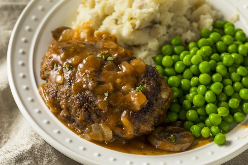 Salisbury steaks with a savory onion sauce (16560) | Povkusu.com