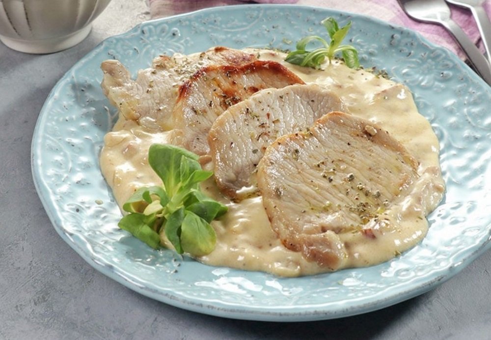 Lomo de cerdo con salsa carbonara (16834) | Povkusu.com