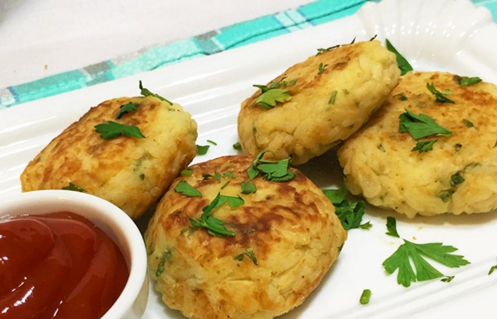 Tortitas rápidas de arroz y queso (17070) | Povkusu.com